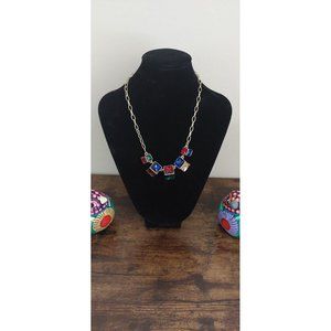 NEW Multicolor Crystal Graduated Beaded Necklace